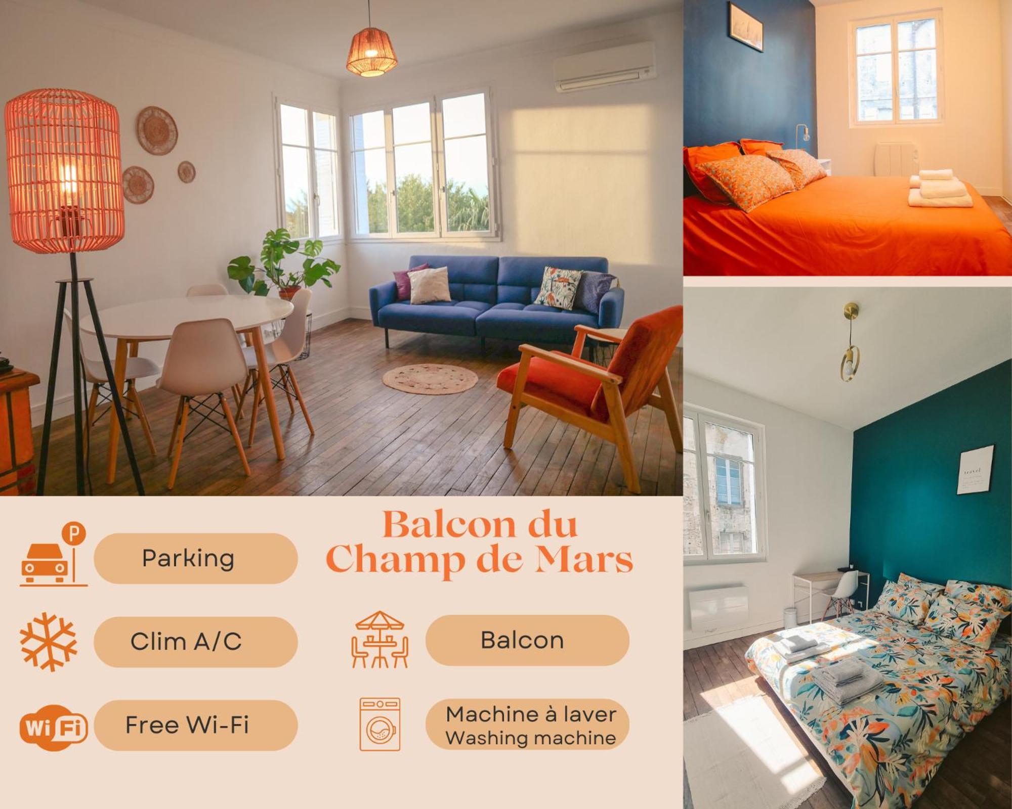 Balcon Du Champ De Mars - #Parking #Air Conditioner #Clim Angoulême Dış mekan fotoğraf